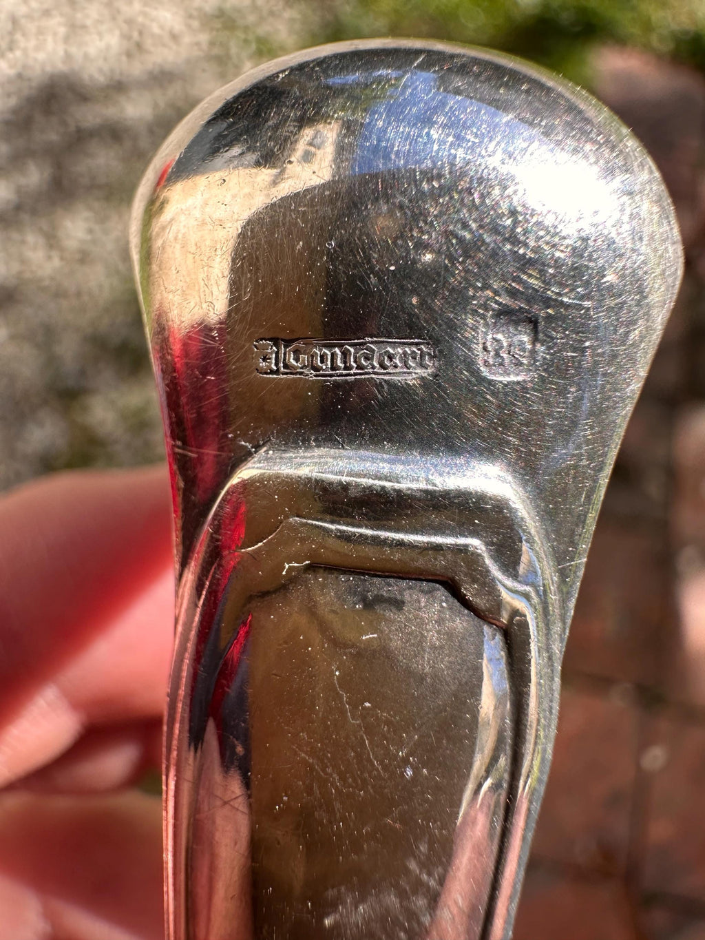 Pince à sucre en métal argenté Gundart – Style rétro