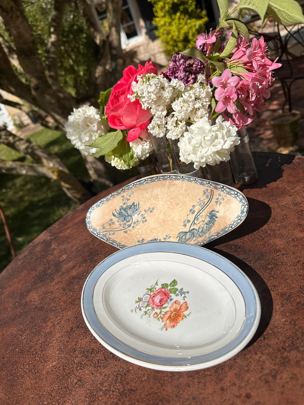 Duo de Raviers Vintage Sarreguemines "Royat" et Lunéville K&G "Versailles"