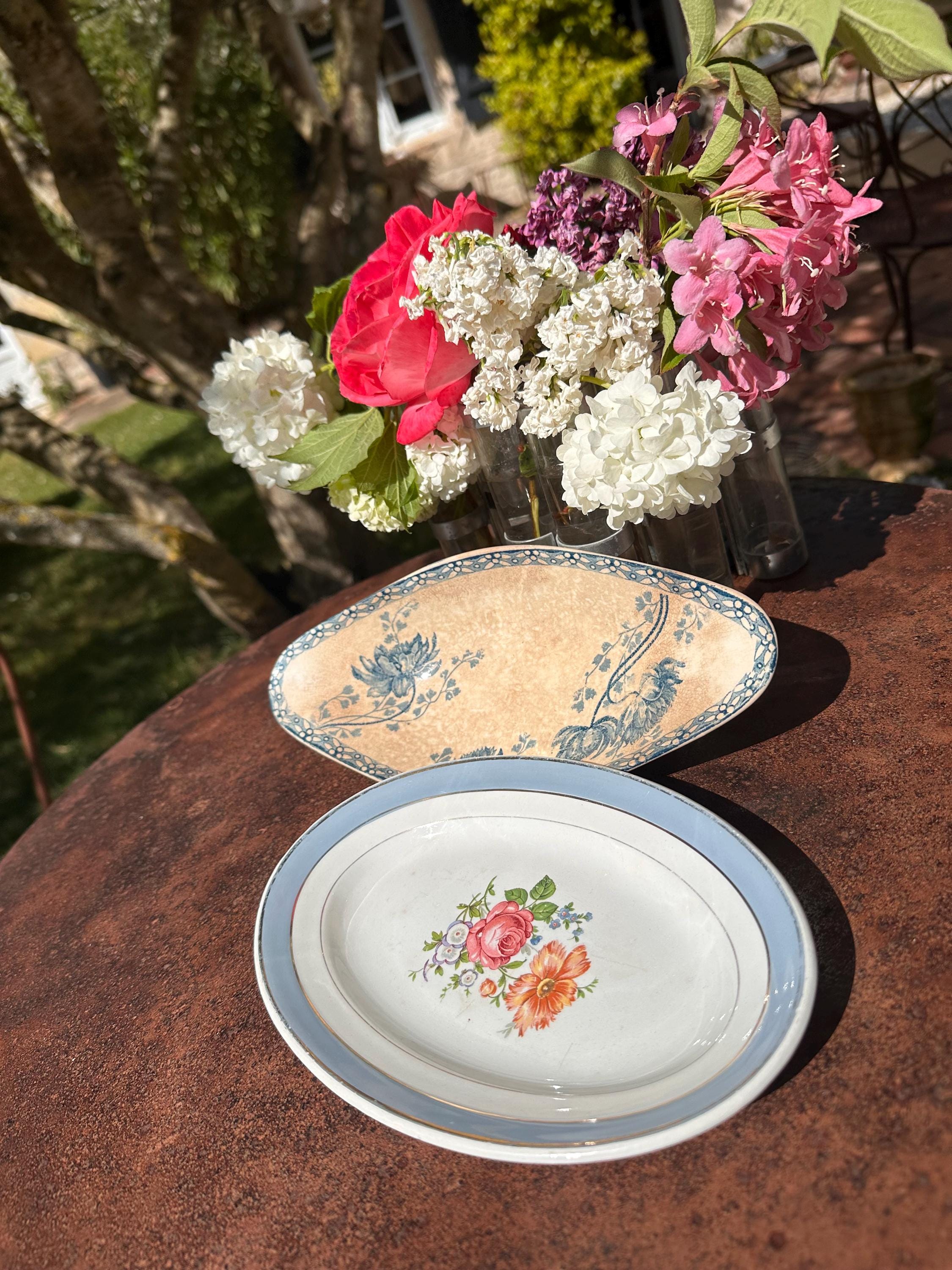Duo de Raviers Vintage Sarreguemines "Royat" et Lunéville K&G "Versailles"