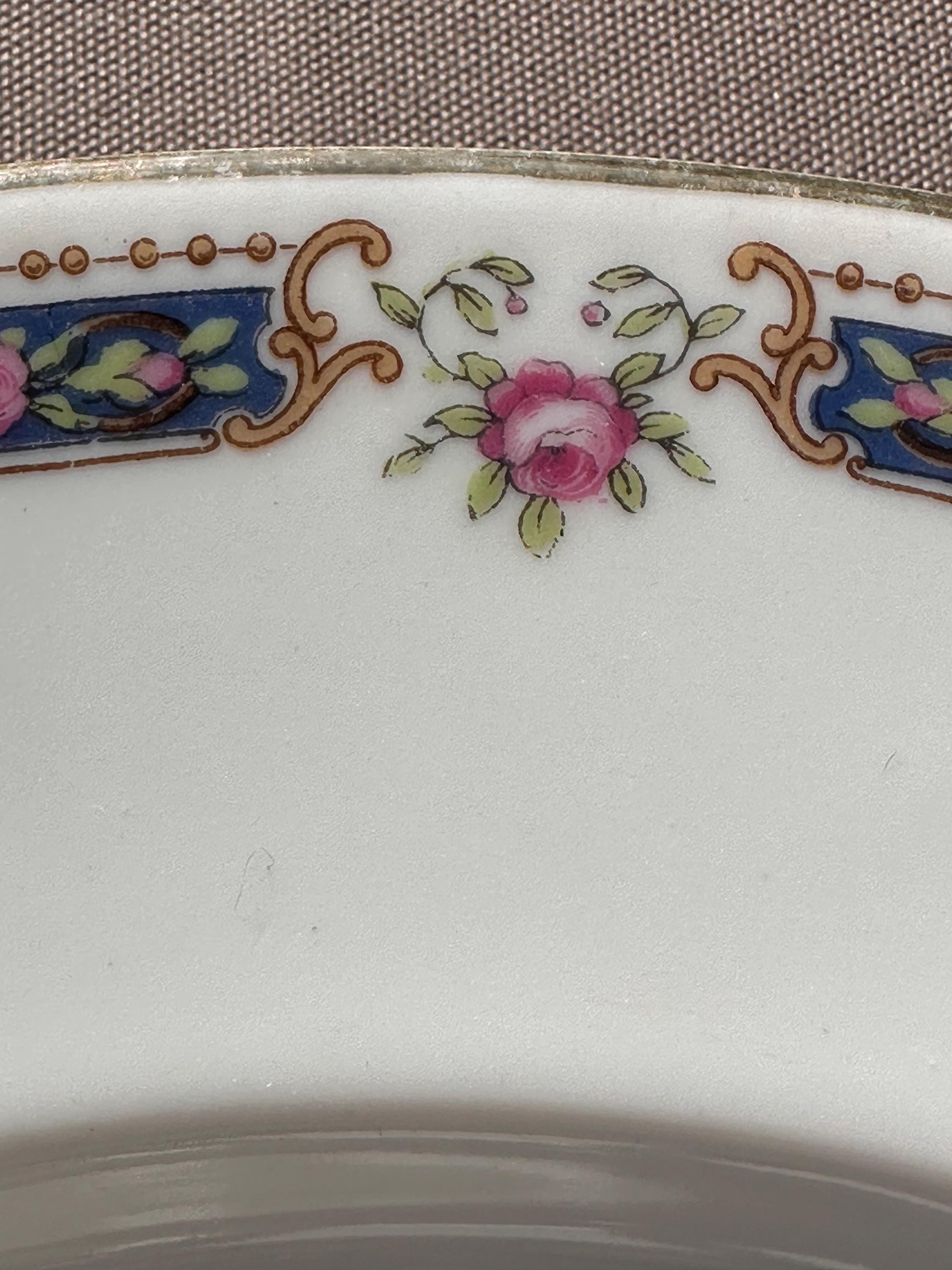 Large Bernardaud Limoges soup plate – Antique porcelain