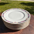 6 assiettes à dessert Bernardaud Limoges – Porcelaine ancienne