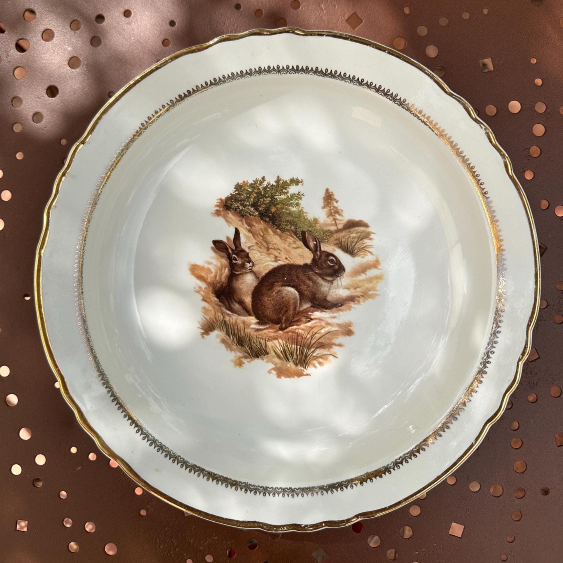 Large hollow dish Moulin des Loups Orchies – Game Bird Model