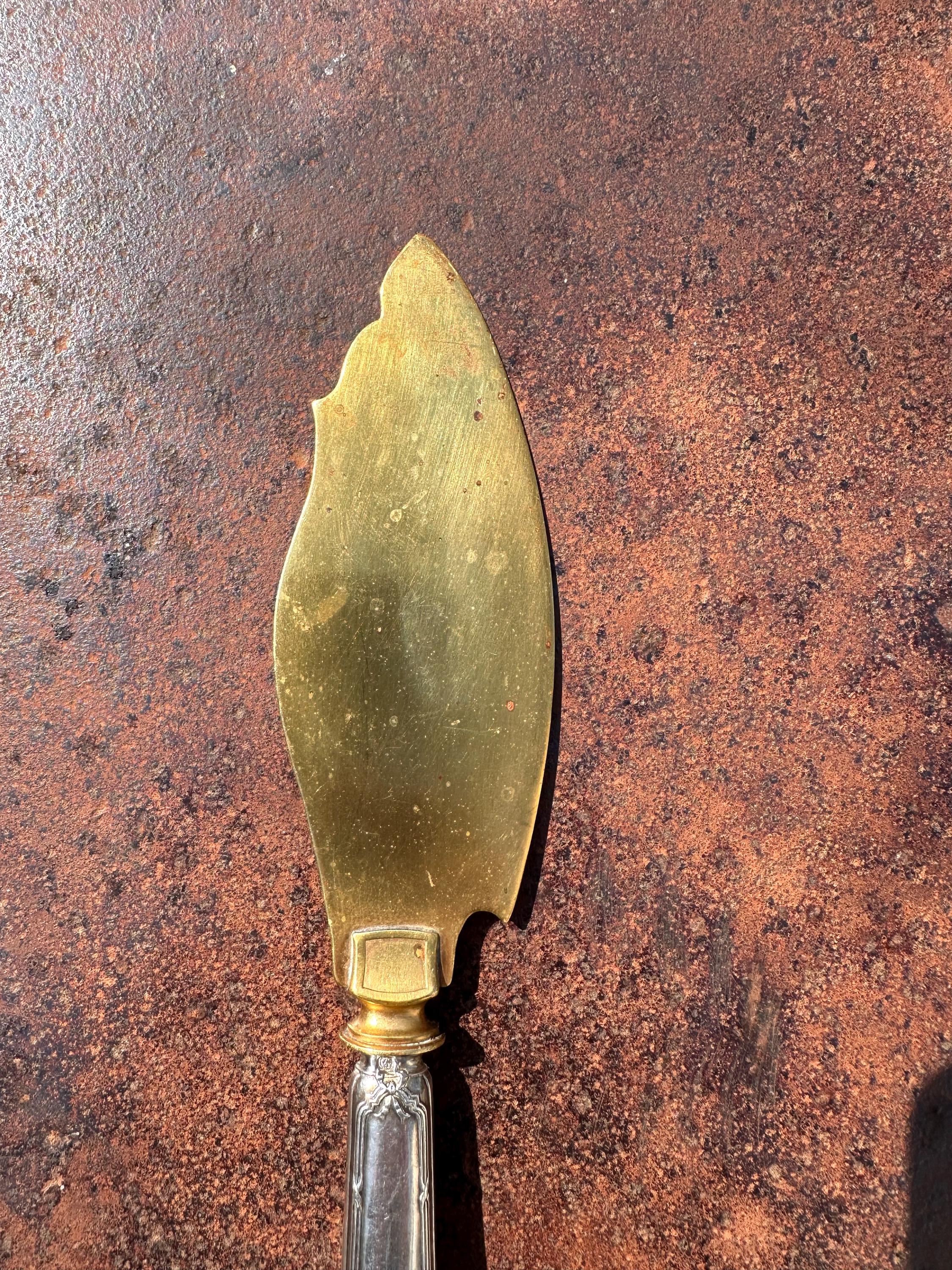 Pelle à gâteau de prestige en argent et vermeil – Fin XIXème
