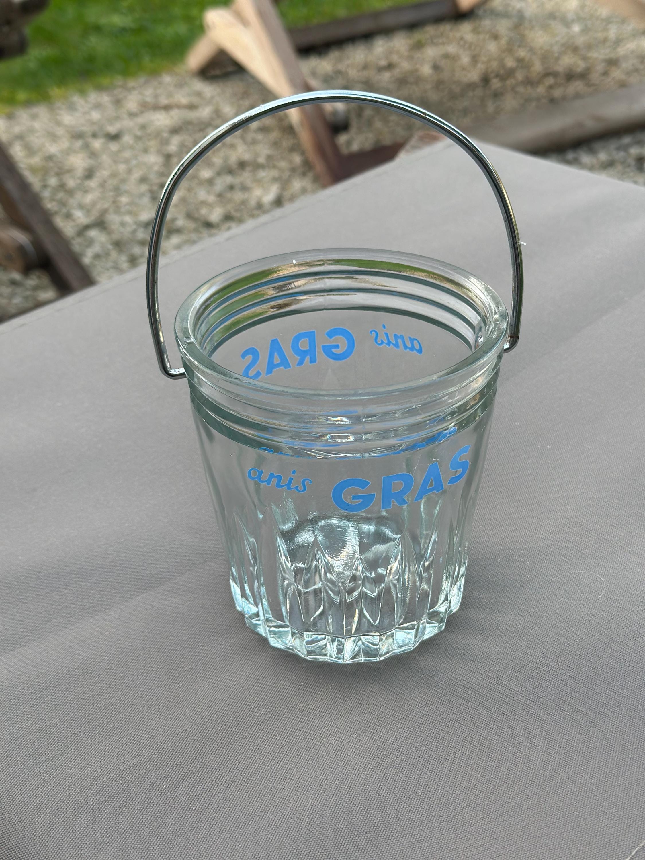 Anis Gras promotional ice bucket – Vintage bistro style
