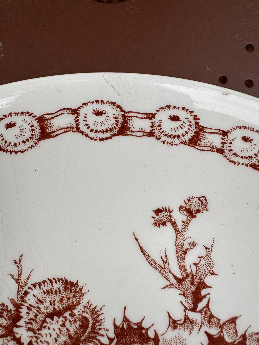 Lot de 7 Assiettes Calottes Gien "Suprême", Pasta Bowls Vintage