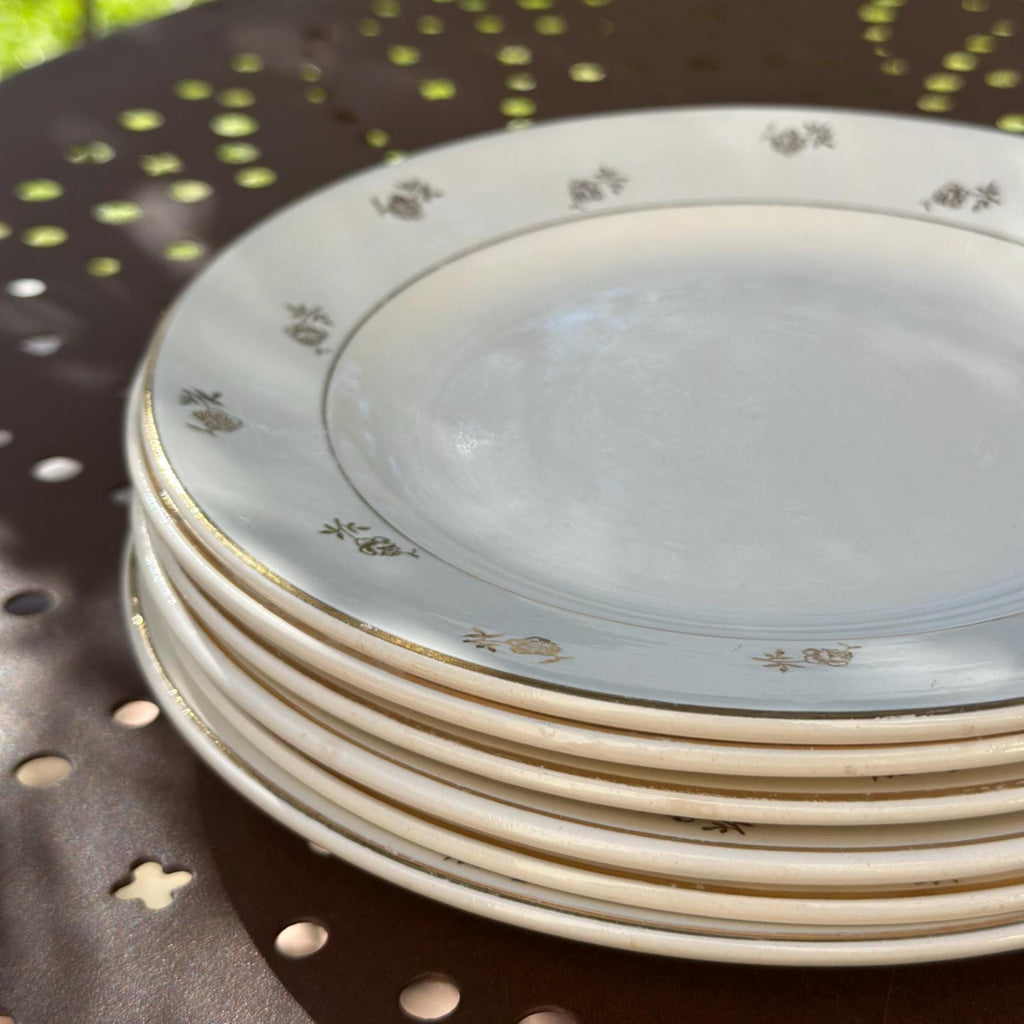 6 assiettes à dessert Digoin & Sarreguemines – Modèle Galibier